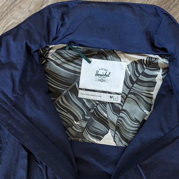 Herschel light zip up jacket - Indigo Blue - Size Medium - Picture 10 of 10